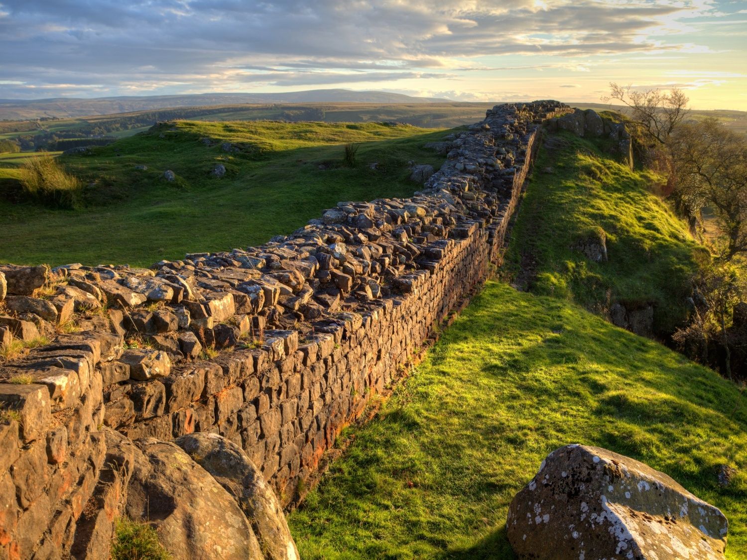 Hadrian's Wall and surrounding countryside